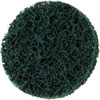 3M 3" Extra Coarse Grade Aluminum Oxide Deburring Disc Hook & Loop Connection, Green, 15,000 Max RPM 7100173790 - 11030103