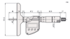 Mitutoyo Digital Depth Micrometer Series 329, Range: 0-300mm - 329-251-30