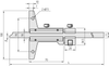 Mitutoyo Vernier Depth Gage, 0-150mm - 527-101