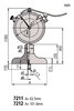 Mitutoyo Dial Depth Gage, 0-200mm - 7212