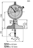 Mitutoyo Dial Depth Gage, 0-210mm - 7214