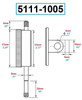 Dasqua 0-10mm Flat Back with Lug Back Dial Indicator - 5111-1005