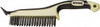 Hyde Tools 20 Rows x 4 Columns Steel Scratch Brush 6" Brush Length, 12-3/4" OAL, 1-1/8" Trim Length, Plastic with Rubber Overmold Ergonomic Handle 46834 - 87633392
