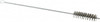 Schaefer Brush 3" Long x 1" Diam Stainless Steel Long Handle Wire Tube Brush Single Spiral, 15" OAL, 0.007" Wire Diam, 3/8" Shank Diam 14414 - 09395278