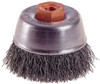 Osborn 2-3/4" Diam M14x2.00 Threaded Arbor Steel Fill Cup Brush Crimped Wire, 0.014" Wire Diam, 1" Trim, 14,000 Max RPM 0003240000 - 00221556