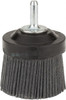 Osborn 2" 80 Grit Silicon Carbide Crimped Disc Brush Medium Grade, Quick Change Connector, 1-3/8" Trim Length, 1/4" Shank Diam 0004725500 - 41859463