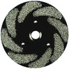 Osborn 7" 320 Grit Silicon Carbide Crimped Disc Brush Extra Fine Grade, Plain Hole Connector, 1-1/2" Trim Length, 3/4" Shank Diam, 7/8" Arbor Hole 0004710900 - 41859869