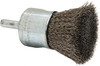 Weiler Abrasives 1" Diam Stainless Steel Crimped End Brush 1" Trim Length, 1/4" Shank Diam, 22,000 Max RPM 98540 - 75846246