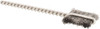 Weiler Abrasives 3/8" Diam Flat Steel Tube Brush Single Spiral, 0.005" Filament Diam, 9/16" Brush Length, 3/8" OAL, 3/32" Diam Stainless Steel Shank 21009 - 75850230