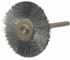 Anderson Products 1-1/4" OD, 1/8" Shank Diam, Crimped Steel Wheel Brush 0.005" Filament Diam, 25,000 RPM 23070 - 03053899