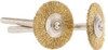 Dremel 3/4" OD, 1/8" Shank Diam, Straight Filament Brass Wheel Brush 1/16" Face Width, 3/4" Trim Length, 15,000 RPM 535-02 - 92656214