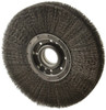 Osborn 12" OD, 2" Arbor Hole, Crimped Steel Wheel Brush 2" Face Width, 3-1/4" Trim Length, 0.0118" Filament Diam, 3,600 RPM 0002201600 - 06080873