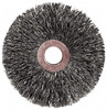 Weiler Abrasives 2" OD, 1/2" Arbor Hole, Crimped Steel Wheel Brush 3/8" Face Width, 1/2" Trim Length, 0.0104" Filament Diam, 20,000 RPM 15453 - 75849331