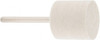 Value Collection 3/4" Diam 1/8" Shank Diam Rock Hard Density Cylinder Shaped Mounted Bob 3/4" Head Length, 2" Shank Length, Wool Felt 516125 - 91067801