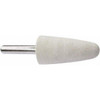 Value Collection 1" Diam 1/4" Shank Diam Rock Hard Density Conical Shaped Mounted Bob 2" Head Length, 2" Shank Length, Wool Felt 516150 - 91068460