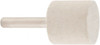 Value Collection 1" Diam 1/4" Shank Diam Rock Hard Density Cylinder Shaped Mounted Bob 1" Head Length, 2" Shank Length, Wool Felt 516131 - 91068627