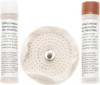 Value Collection 4" Diam Loose Sewn, Cushion Sewn Buffing Wheel Set 1/4" Arbor Hole 777486313 - 66998311