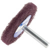 Merit Abrasives 2" Diam, Medium Mounted Scrubber Buffing Wheel 1 Ply, Very Fine Grade, 1/4" Shank Diam, 12,000 RPM 66623385862 - 84525518