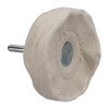 Made in USA 3" Diam x 3/4" Thick, Loose Sewn Mounted Buffing Wheel 50 Ply, 1/4" Shank Diam 515-7331 - 77750289