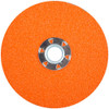 Norton 5" Diam, 5/8" Hole, 60 Grit Ceramic Alumina Fiber Disc Coarse, 10,000 Max RPM, Series BlazeX 69957370211 - 11020484