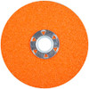 Norton 4-1/2" Diam, 5/8" Hole, 50 Grit Ceramic Alumina Fiber Disc Coarse, 11,000 Max RPM, Series BlazeX 69957370206 - 11020617