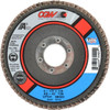 CGW Abrasives 4-1/2" 40 Grit 7/8" Center Hole Type 29 Aluminum Oxide Flap Disc Coarse Grade, Coated, Arbor Attachment, Polyester Backing, 13,300 RPM 39422 - 02555191