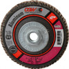 CGW Abrasives 4-1/2" 36 Grit 5/8-11 Center Hole Type 27 Aluminum Oxide Flap Disc Very Coarse Grade, Coated, Arbor Attachment, Polyester Backing, 13,300 RPM 43091 - 08819427
