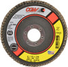 CGW Abrasives 4-1/2" 80 Grit 7/8" Center Hole Type 27 Zirconia Alumina Flap Disc Medium Grade, Coated, Arbor Attachment, Polyester Backing, 13,300 RPM 31015 - 56505795