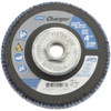 Norton 4-1/2" 60 Grit 5/8-11 Center Hole Type 29 Zirconia Alumina Flap Disc Medium Grade, Coated, Arbor Attachment, Fiberglass Backing, 13,000 RPM 66261121288 - 57262321