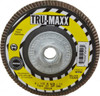 Tru-Maxx 4-1/2" 80 Grit 5/8-11 Center Hole Type 27 Zirconia Alumina Flap Disc Medium Grade, Coated, Arbor Attachment, 13,300 RPM 25216 - 86779188