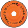 Walter Surface Technologies 5" 120 Grit 7/8" Center Hole Type 29 Zirconia Alumina Flap Disc Fine Grade, Coated, Arbor Attachment, Plastic Backing, 12,200 RPM 15R512 - 61491890