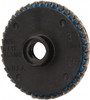Weiler Abrasives 2" 80 Grit Type 29 Zirconia Alumina Flap Disc Medium Grade, Coated, Quick Change Type S Attachment, Plastic Backing, 30,000 RPM 98483 - 60863693
