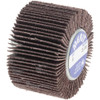 Merit Abrasives 1-5/8" Diam x 1" Face Width, Medium Aluminum Oxide Coated Mounted Flap Wheel 1/4-20 Threaded Mount, 80 Grit, Cloth Backing, 25,000 Max RPM 08834132016 - 72371990