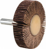Merit Abrasives 2" Diam x 1/2" Face Width, Medium Ceramic Alumina Coated Mounted Flap Wheel 1/4" Shank Mount, 60 Grit, 30,000 Max RPM 08834131743 - 84400563