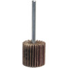 Norton 1" Diam x 5/8" Face Width, Coarse Aluminum Oxide Coated Mounted Flap Wheel 1/4" Shank Mount, 60 Grit, Y Weighted Cloth Backing, 30,000 Max RPM 63642502576 - 41617820