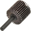 Standard Abrasives 1" Diam x 1" Face Width, Medium Aluminum Oxide Coated Mounted Flap Wheel 1/4" Shank Mount, 80 Grit, X Weighted Backing, 30,000 Max RPM 7000122183 - 00554600