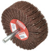 Superior Abrasives 3" Diam x 1" Face Width, Fine Aluminum Oxide Nonwoven & Coated Mounted Flap Wheel 1/4" Shank Mount, 120 Grit, Interleaf, 8,000 Max RPM 41105 - 00537969