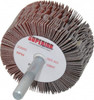 Superior Abrasives 2" Diam x 1" Face Width, Extra Fine Aluminum Oxide Coated Mounted Flap Wheel 1/4" Shank Mount, 320 Grit, J Weighted Cloth Backing, 14,000 Max RPM 28970 - 01923689