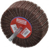 Superior Abrasives 3" Diam x 1" Face Width, Fine Aluminum Oxide Coated Mounted Flap Wheel 1/4" Shank Mount, 120 Grit, Interleaf, 8,000 Max RPM 10468 - 01937853