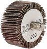 Tru-Maxx 1-3/8" Diam x 5/8" Face Width, Fine Aluminum Oxide Coated Mounted Flap Wheel 1/4-20 Threaded Mount, 120 Grit, 30,000 Max RPM SZQCM120 - 87656724