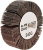 Tru-Maxx 3" Diam x 1" Face Width, Very Fine Aluminum Oxide Coated Mounted Flap Wheel 1/4-20 Threaded Mount, 240 Grit, 20,000 Max RPM SZQC3240 - 87656740