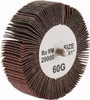 Tru-Maxx 3" Diam x 1" Face Width, Medium Aluminum Oxide Coated Mounted Flap Wheel 1/4-20 Threaded Mount, 60 Grit, 20,000 Max RPM SZQC3160 - 87656781