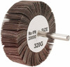 Tru-Maxx 3" Diam x 1" Face Width, Extra Fine Aluminum Oxide Coated Mounted Flap Wheel 1/4" Shank Mount, 320 Grit, 20,000 Max RPM SZMM1320 - 87661583