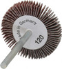 Value Collection 1-3/16" Diam x 3/16" Face Width, Fine Aluminum Oxide Coated Mounted Flap Wheel 1/8" Shank Mount, 120 Grit, X Weighted Cloth Backing, 30,000 Max RPM 112287 - 05096946