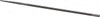 Nicholson 8" Long, Smooth Cut, Round American-Pattern File Double Cut, 7/32" Overall Thickness, Tang 02230B - 77485373