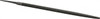 Nicholson 12" Long, Second Cut, Round American-Pattern File Single Cut, Tang 12166 - 80758428