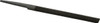 Nicholson 4" Long, Bastard Cut, Half Round American-Pattern File Single, Double Cut, 9/64" Overall Thickness, Tang 04695N - 80759012