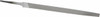 Nicholson 8" Long, Smooth Cut, Triangle American-Pattern File Double Cut, Tang 16102NNN - 80763139