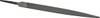 Nicholson 8" Long, Bastard Cut, Warding American-Pattern File Double Cut, 3/32" Overall Thickness, Tang 16761NN - 80764210