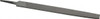 Value Collection 10" Long, Bastard Cut, Lathe American-Pattern File Single Cut, 1/4" Overall Thickness, Tang SC00576512 - 00576512
